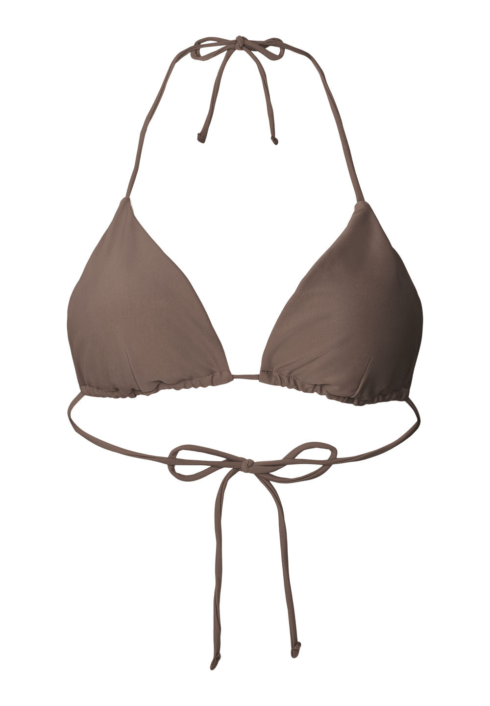 Rethinkit Bikini Top Triangle Bay Swimwear 3201 walnut