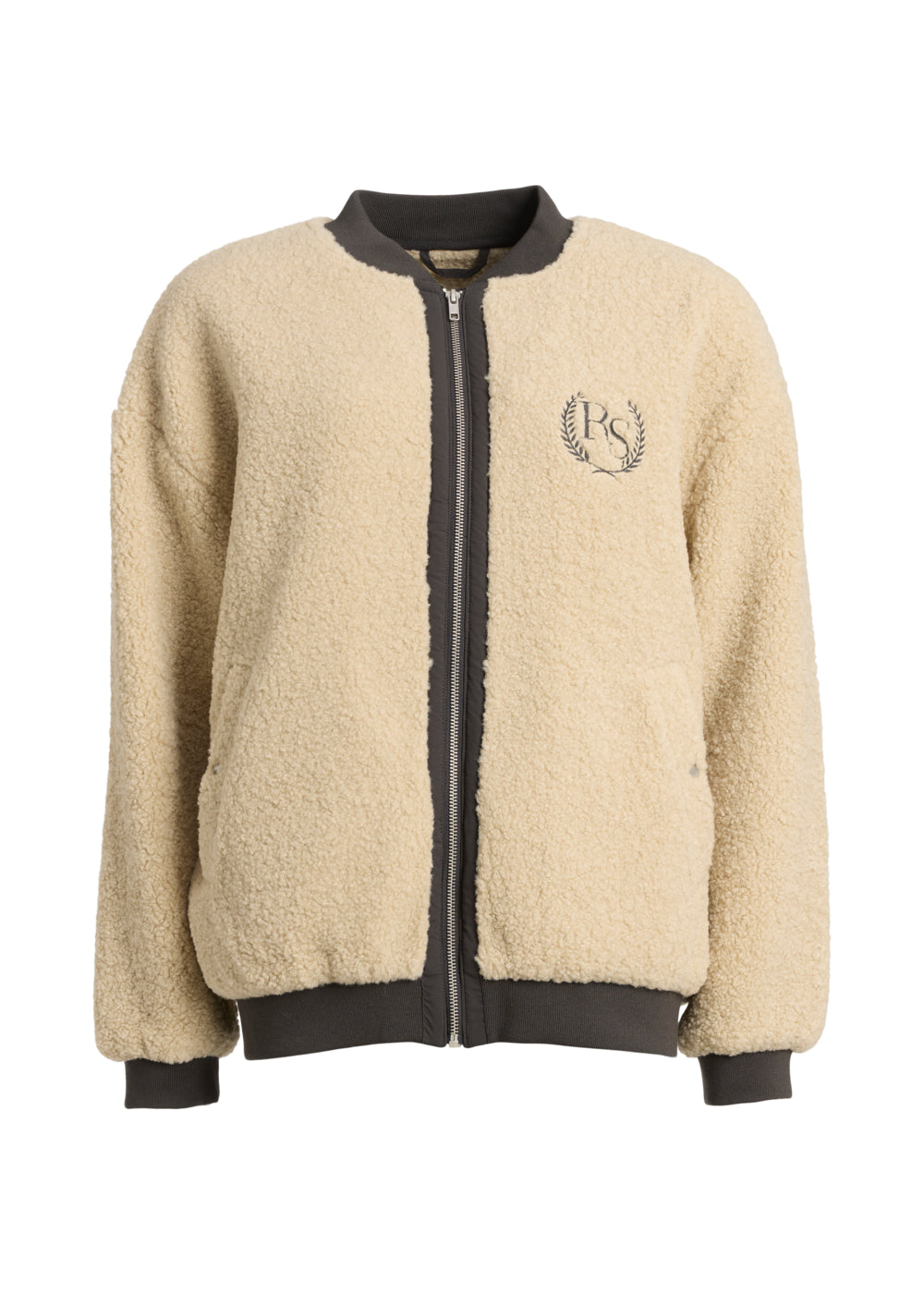 Rethinkit Bomber Jakke Pile 2 Fuzzy Jackets 3356 sandshell