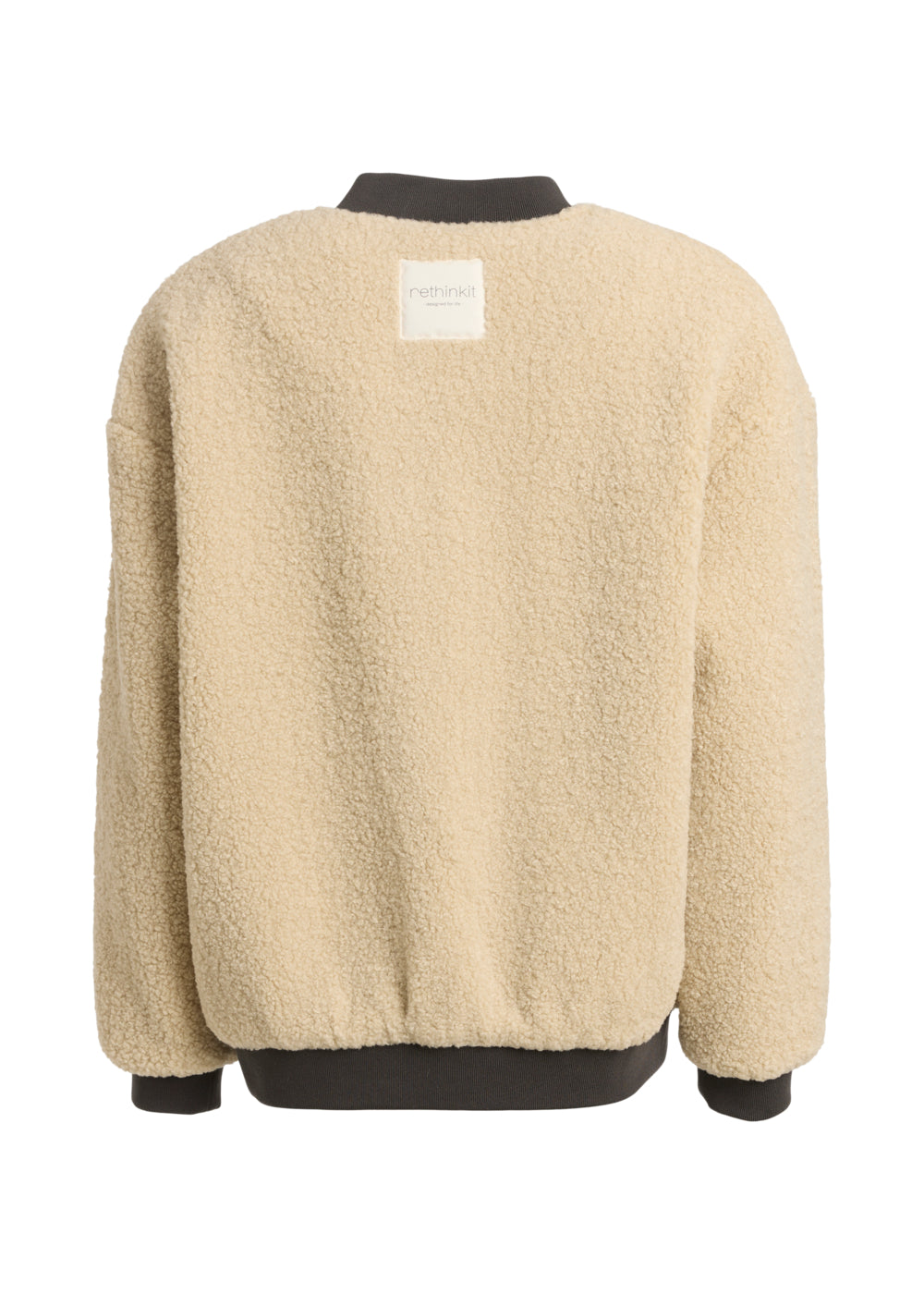 Rethinkit Bomber Jakke Pile 2 Fuzzy Jackets 3356 sandshell