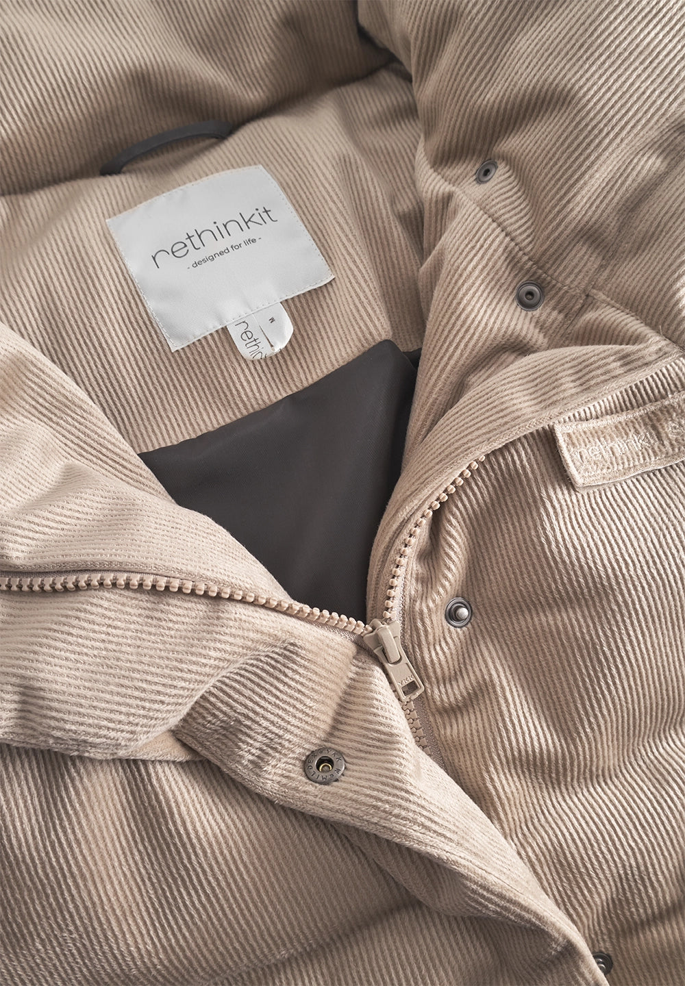 Rethinkit Boxi Jacket Shelter Corduroy Jackets 3044 cream toffee