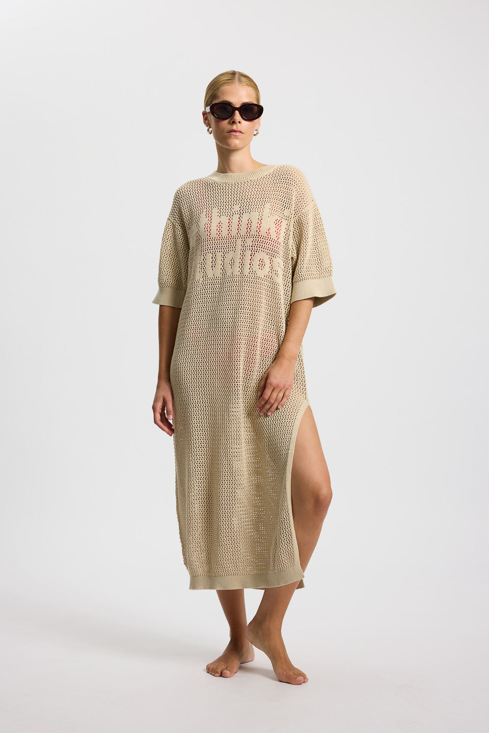 Rethinkit Dress Knitted Loop dress 3291 oyster grey