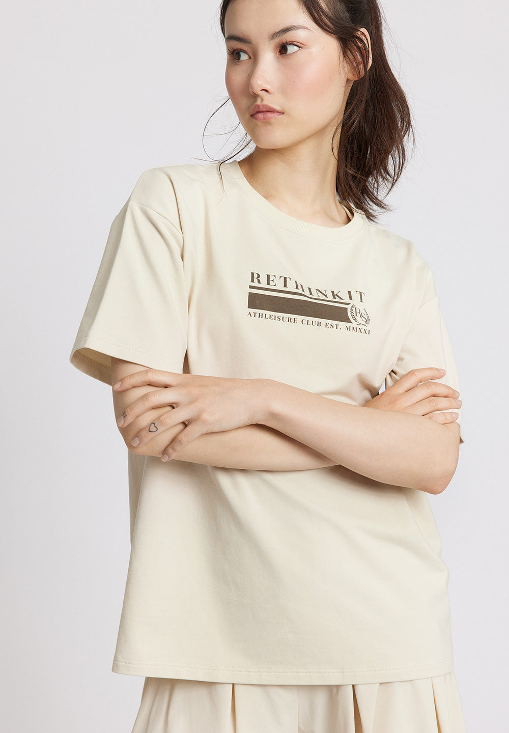 Rethinkit Light Sweat Tee Tee 3355 summer sand