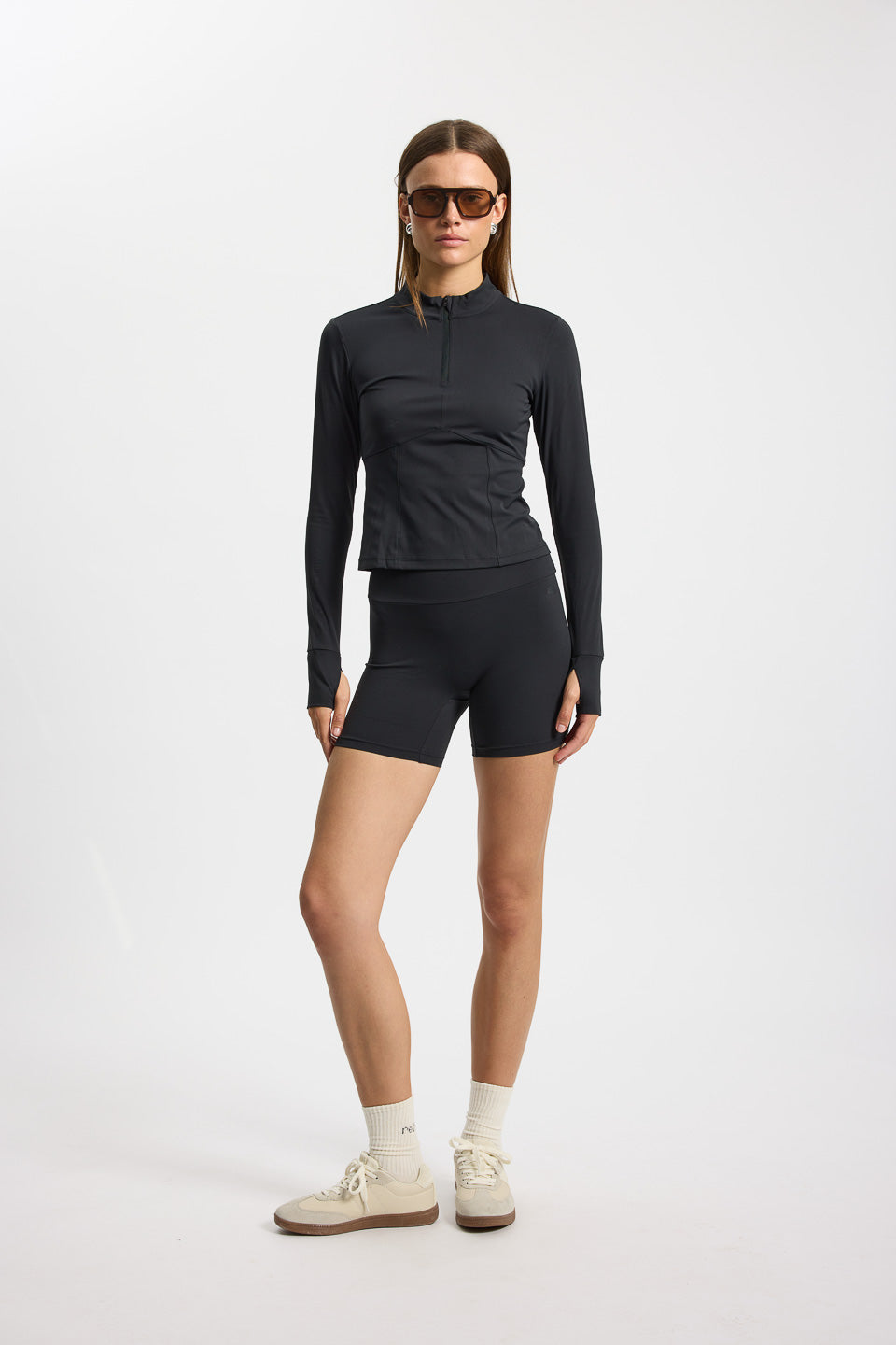 Rethinkit Half zip T-Shirt 0021 black