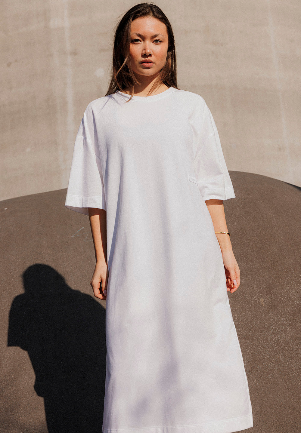 Rethinkit Light Sweat Kjole dress 0364 white
