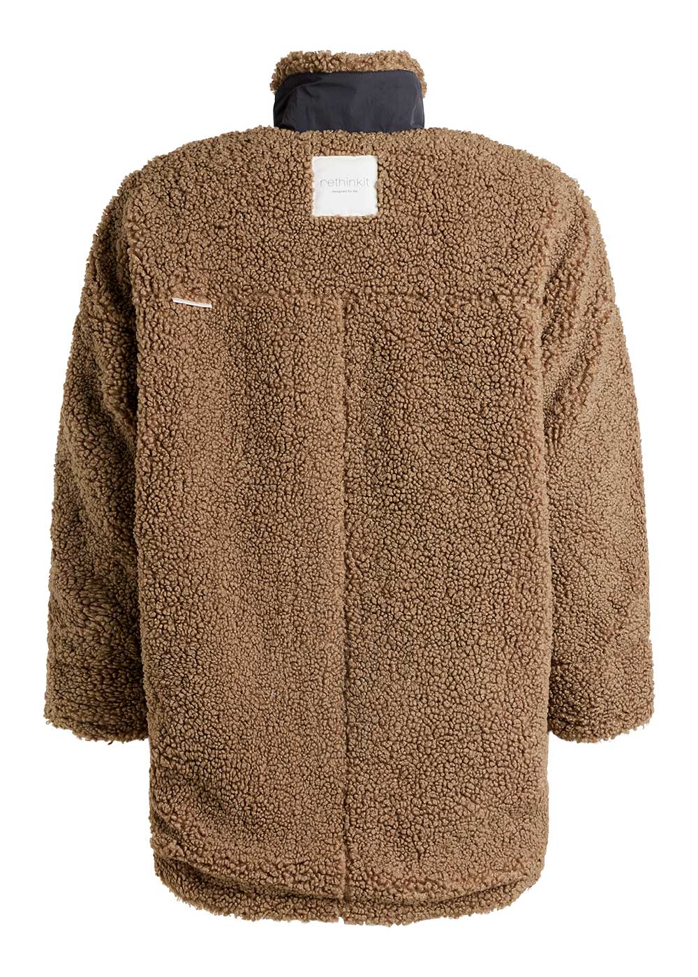 Rethinkit Long Fuzzy coat Larvik Jackets 3203 khaki