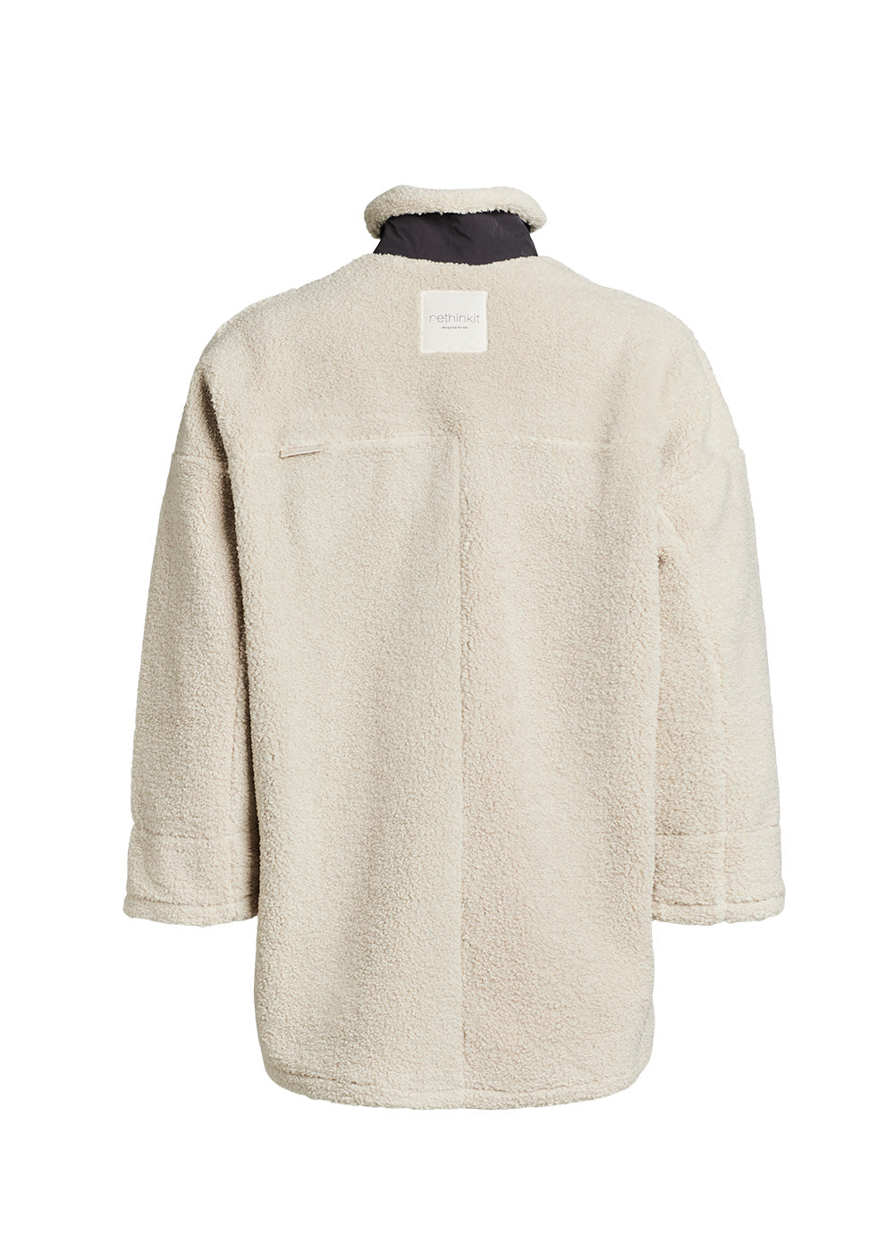 Rethinkit Long Fuzzy coat Larvik Jackets 3356 sandshell