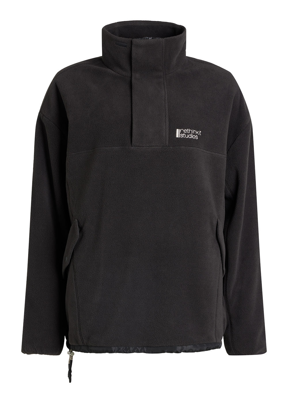 Rethinkit Polar Fleece Uni Campfire Jackets 0022 almost black
