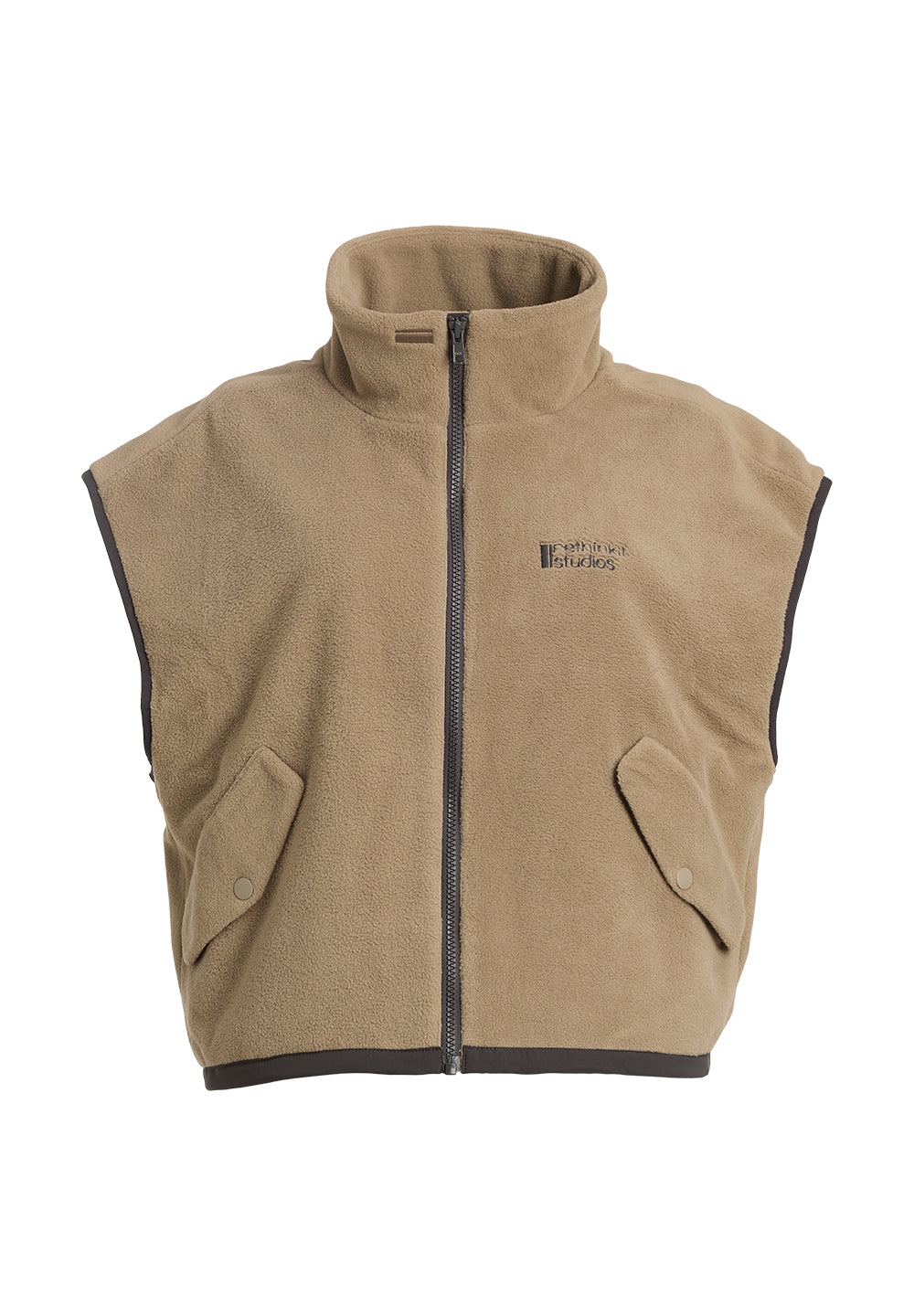 Rethinkit Polar Fleece Vest Campfire Sweatshirt 3331 fallen rock