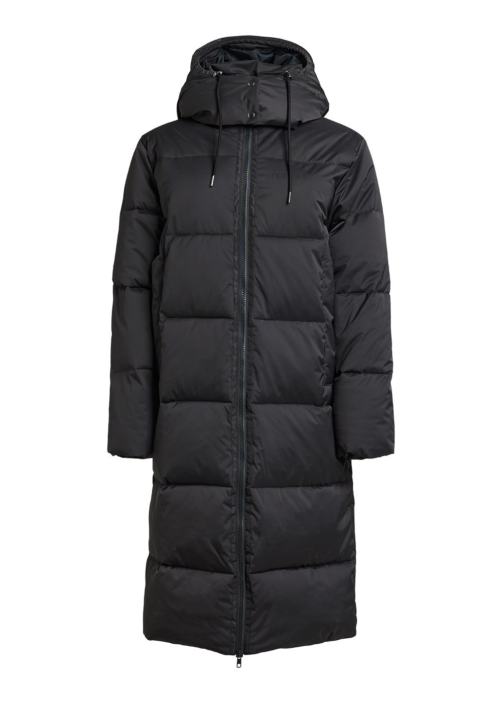 Rethinkit Lang Puffer Jakke Shelter Jackets 0022 almost black