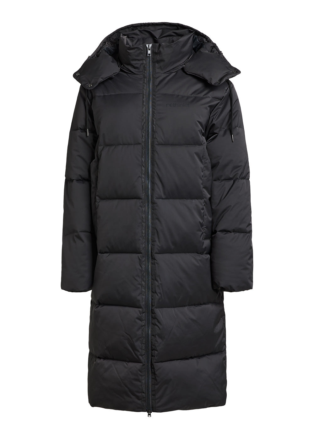 Rethinkit Lang Puffer Jakke Shelter Jackets 0022 almost black