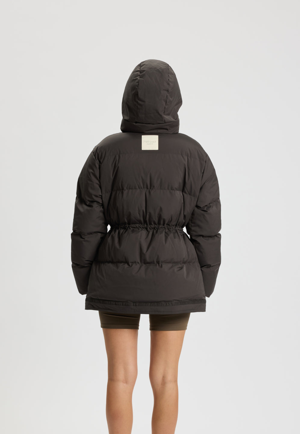 Rethinkit Puffer Jakke Shelter Jacket 0022 almost black