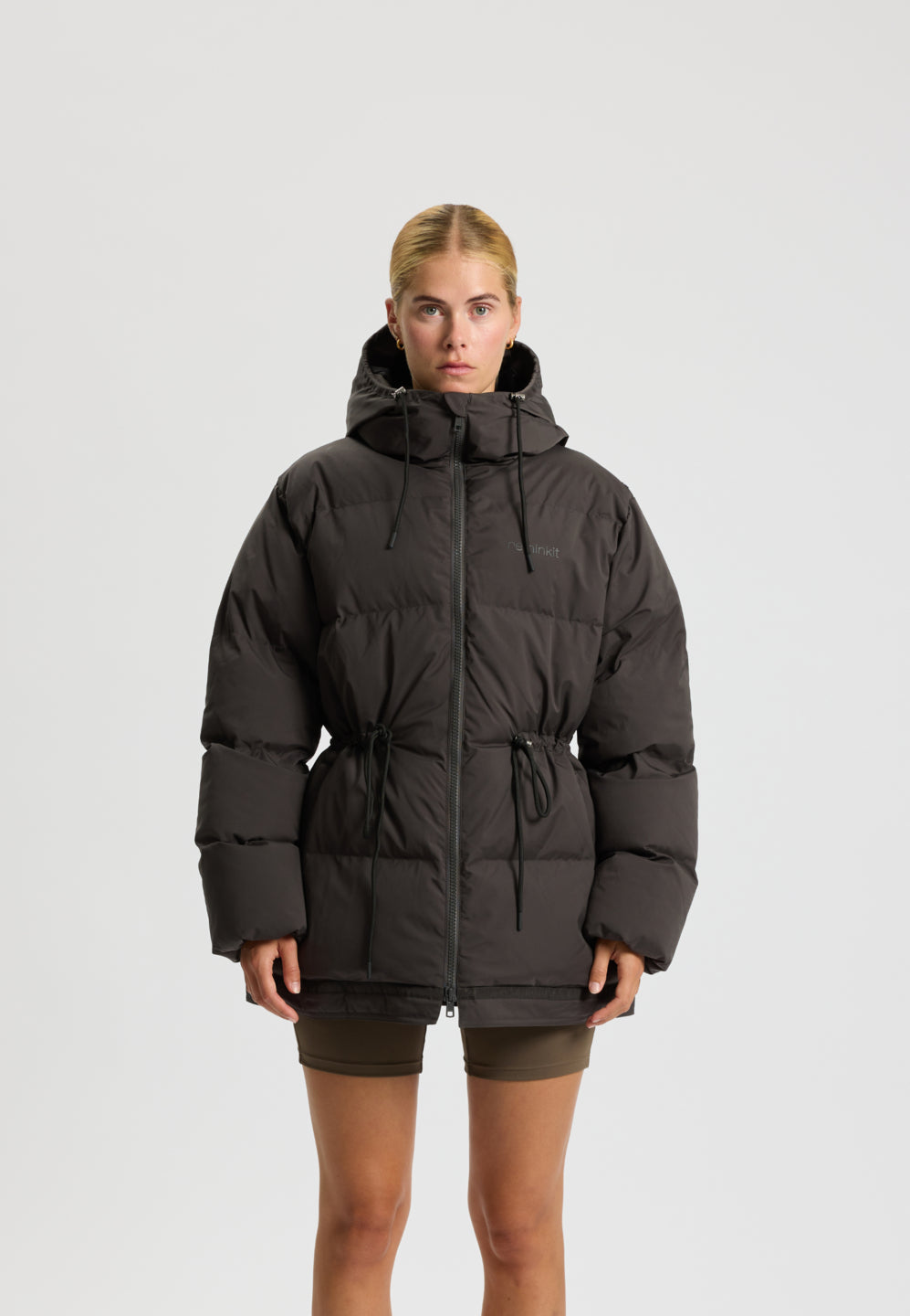 Rethinkit Puffer Jakke Shelter Jacket 0022 almost black