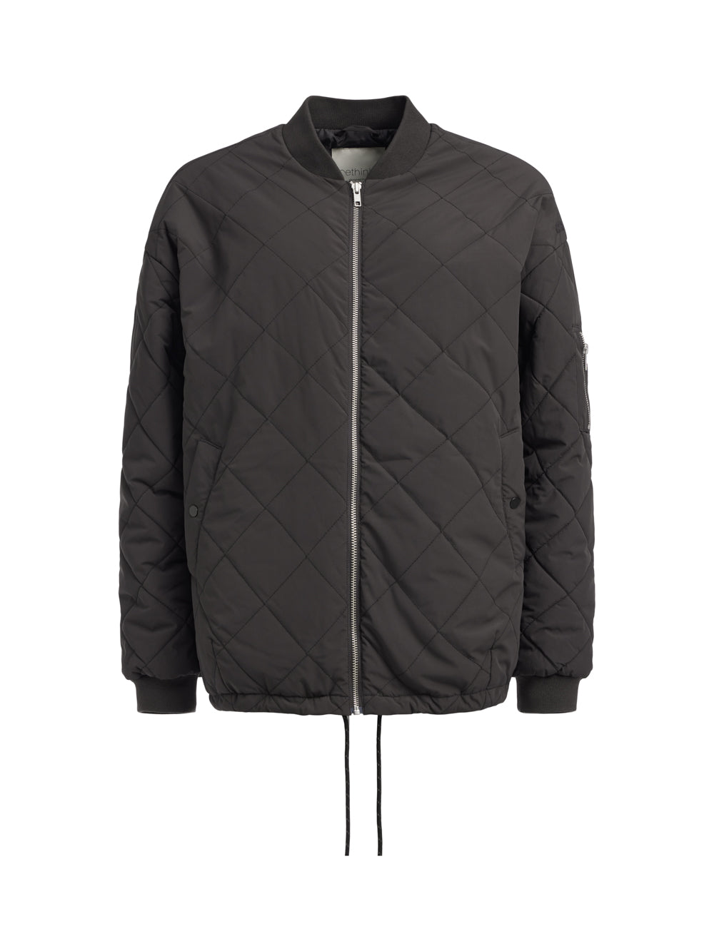 Rethinkit Quilted Bomber Jakke Latté Jackets 0022 almost black