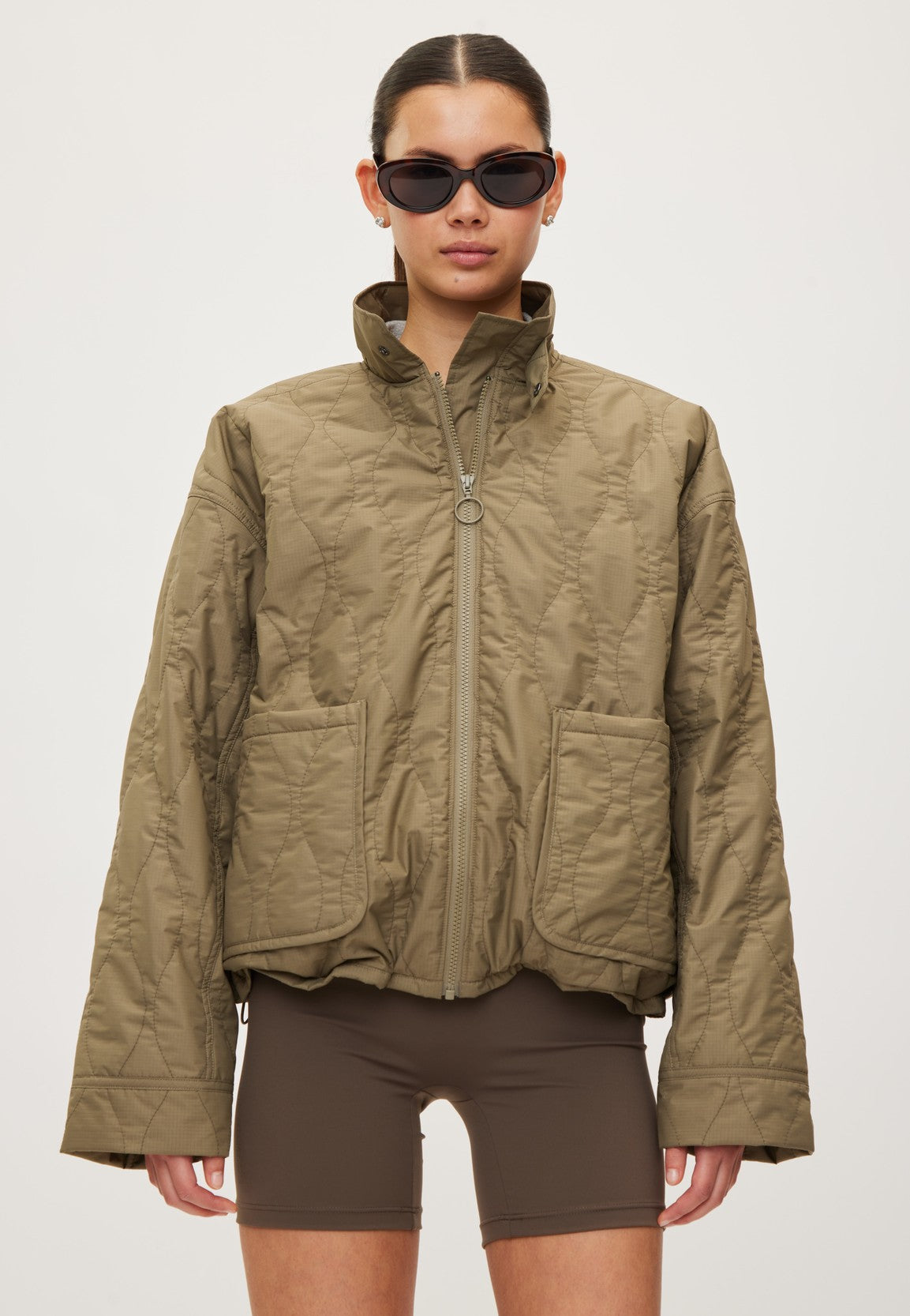 Rethinkit Quilted Jacket Field Jacket 9517 dust green