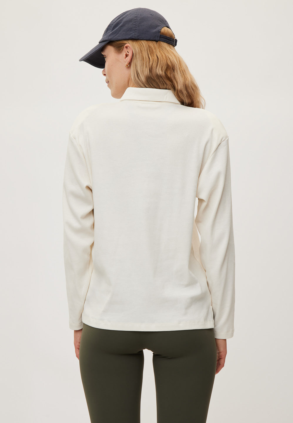 Rethinkit Rib Polo LS Elevate T-Shirt 3182 ivory