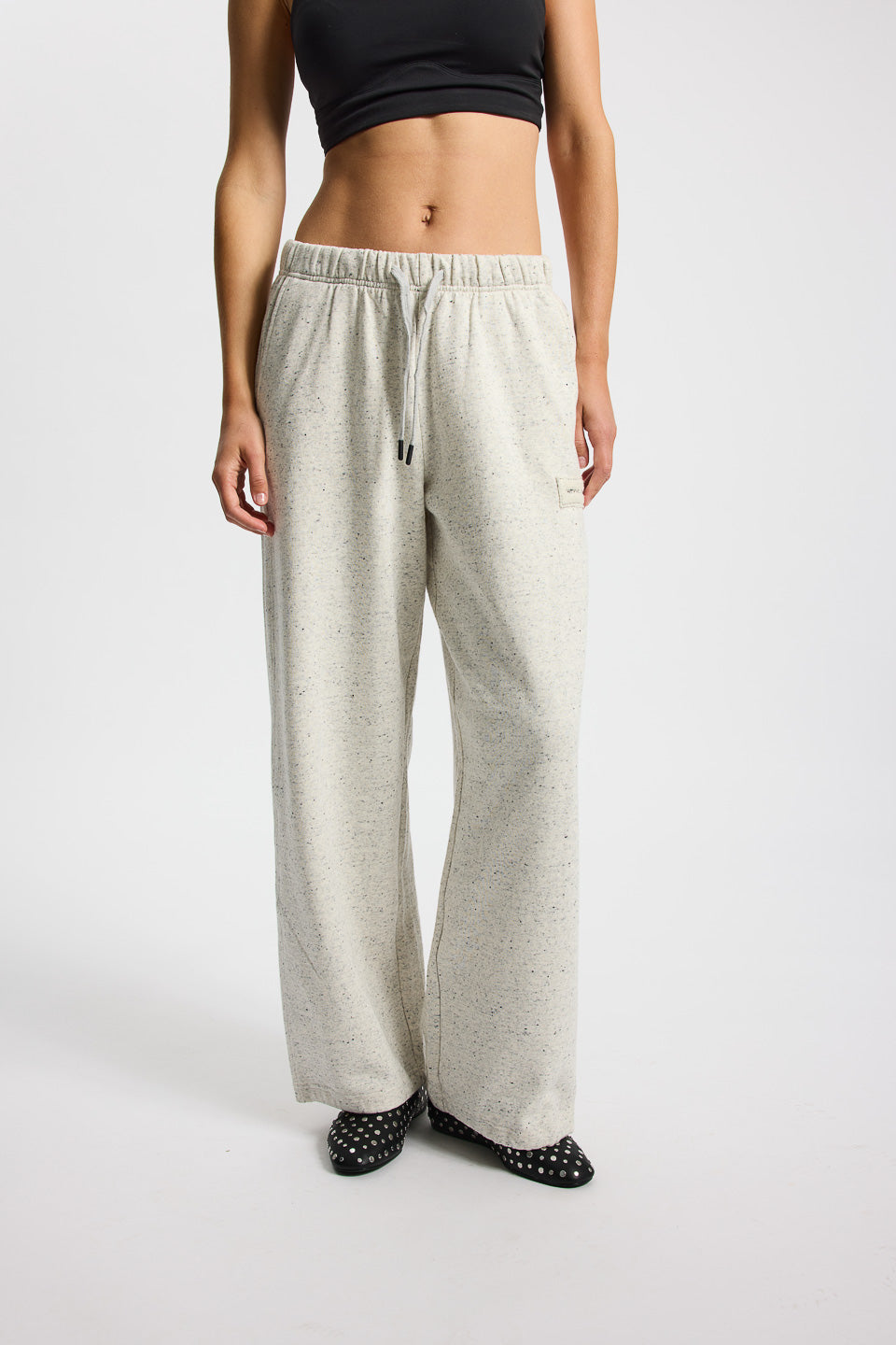 Rethinkit Sweat Pants Raw Trousers 0220 light melange grey