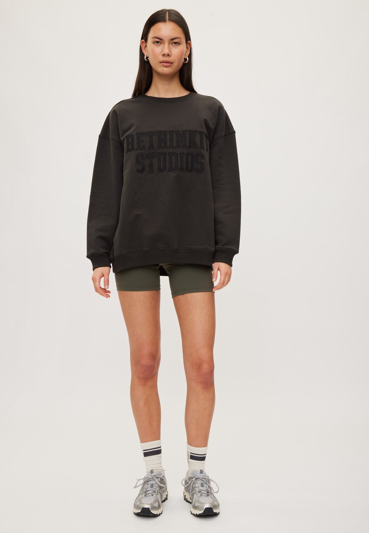 Rethinkit Sweat Shirt Logo Sweatshirt 0022 almost black