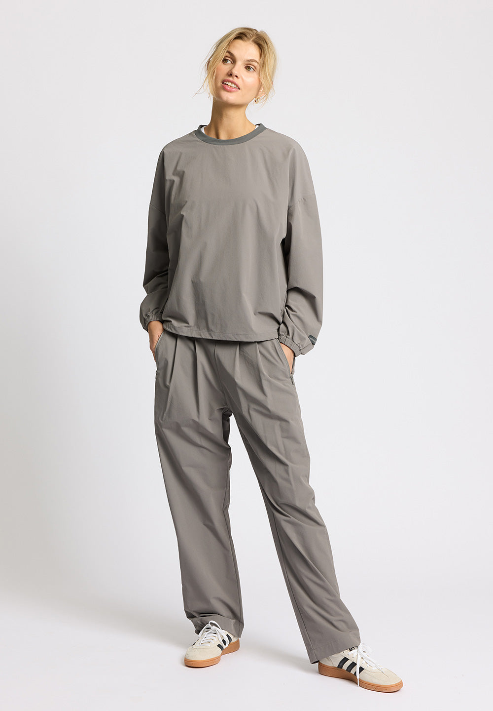 Rethinkit Soft Woven Track Pullover Stroll Pullover 0097 grey thunder