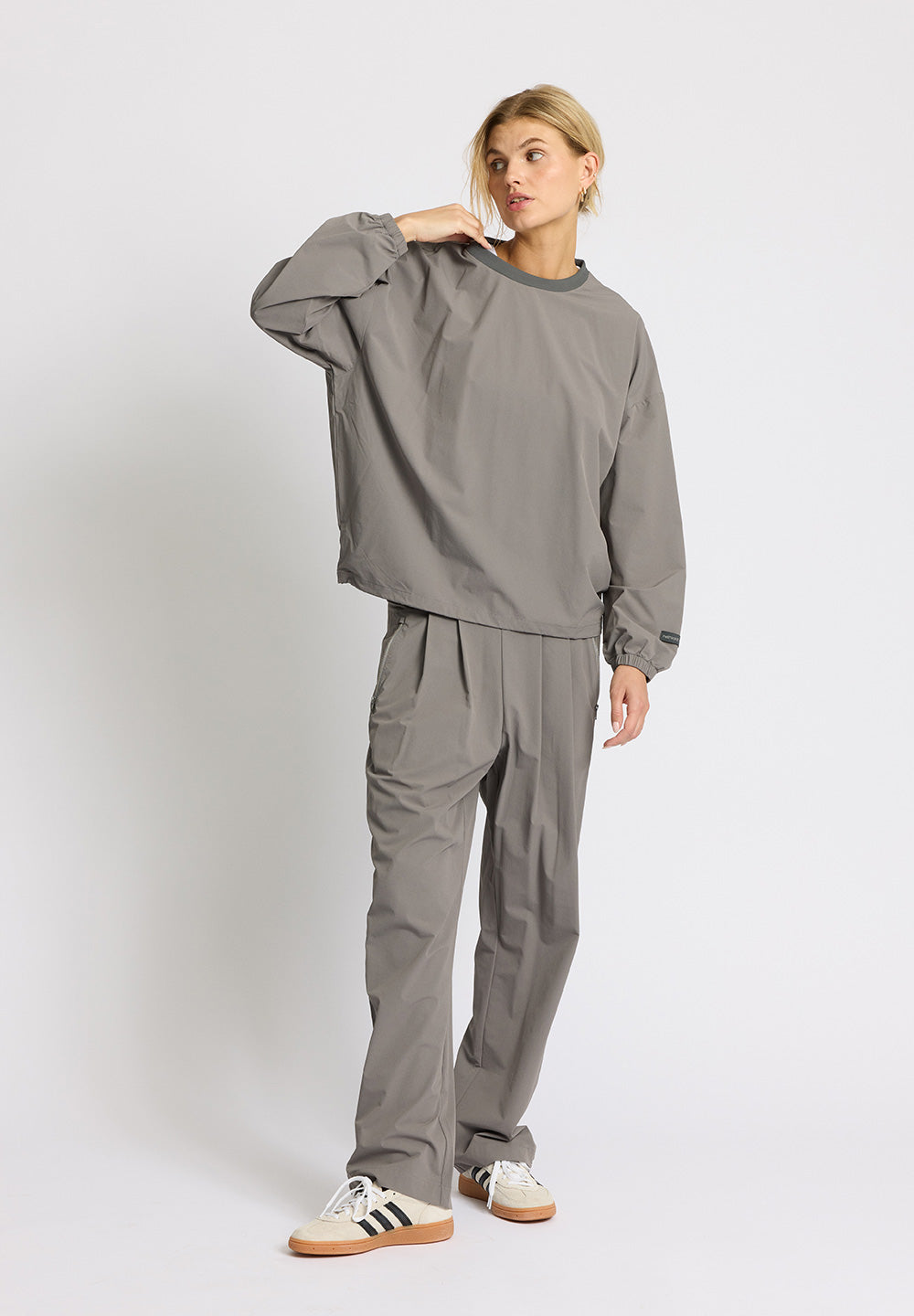 Rethinkit Soft Woven Track Pullover Stroll Pullover 0097 grey thunder