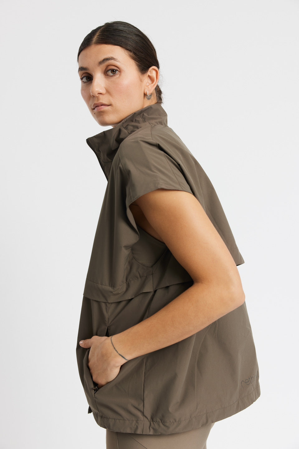 Rethinkit Track Vest Castile Gilet 3053 dark brown