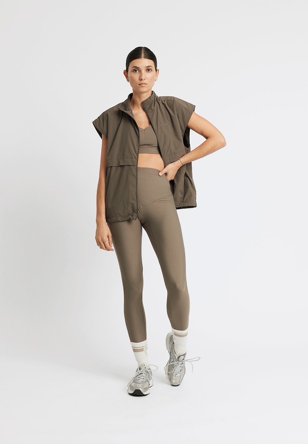 Rethinkit Track Vest Castile Gilet 3053 dark brown