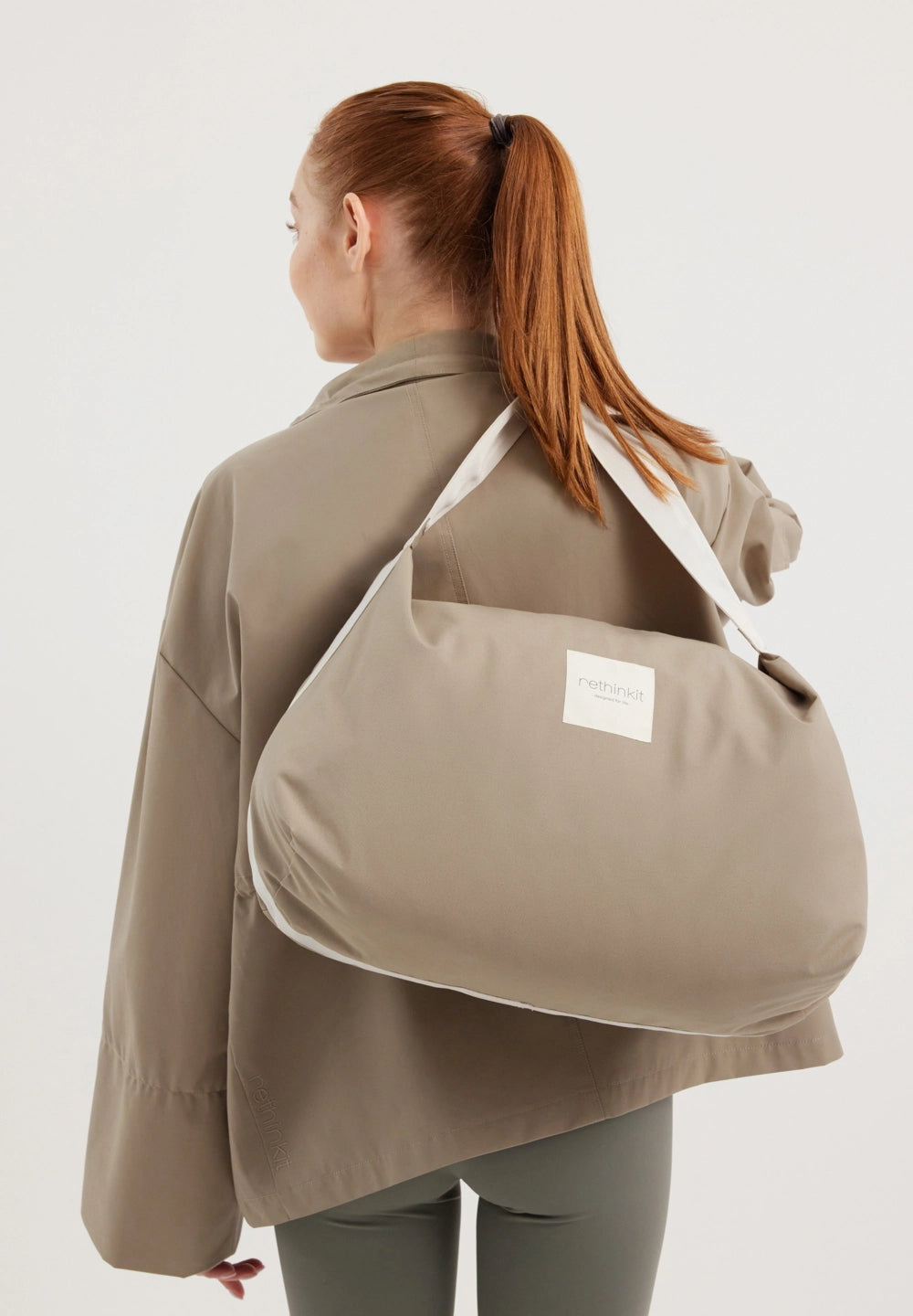 Rethinkit Triangle Tote Bag Cloud  Acc 3226 beige taupe