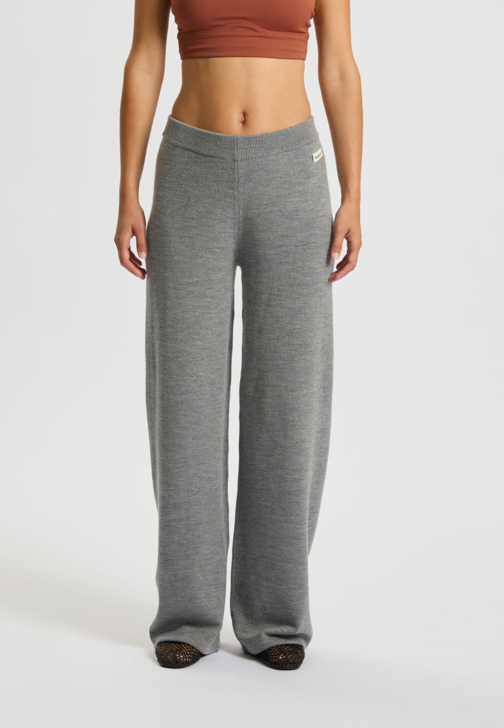 Rethinkit Wool Pants Keep Me Trousers 0220 light melange grey