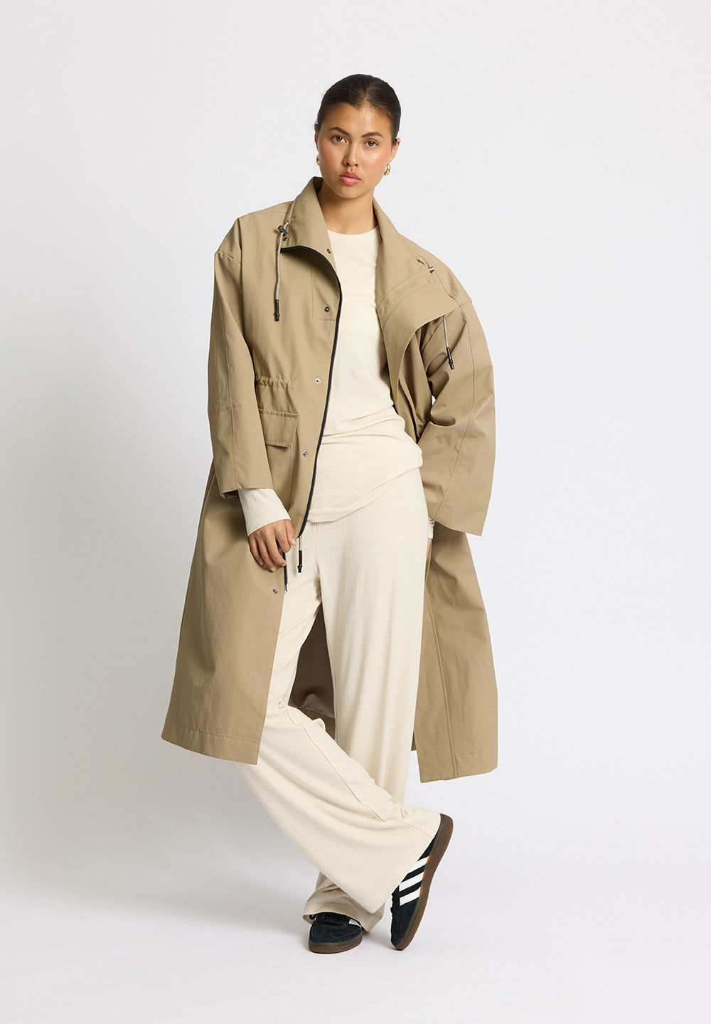 Rethinkit Langærmet Rib Tee Merci Tee 3227 soft beige melange