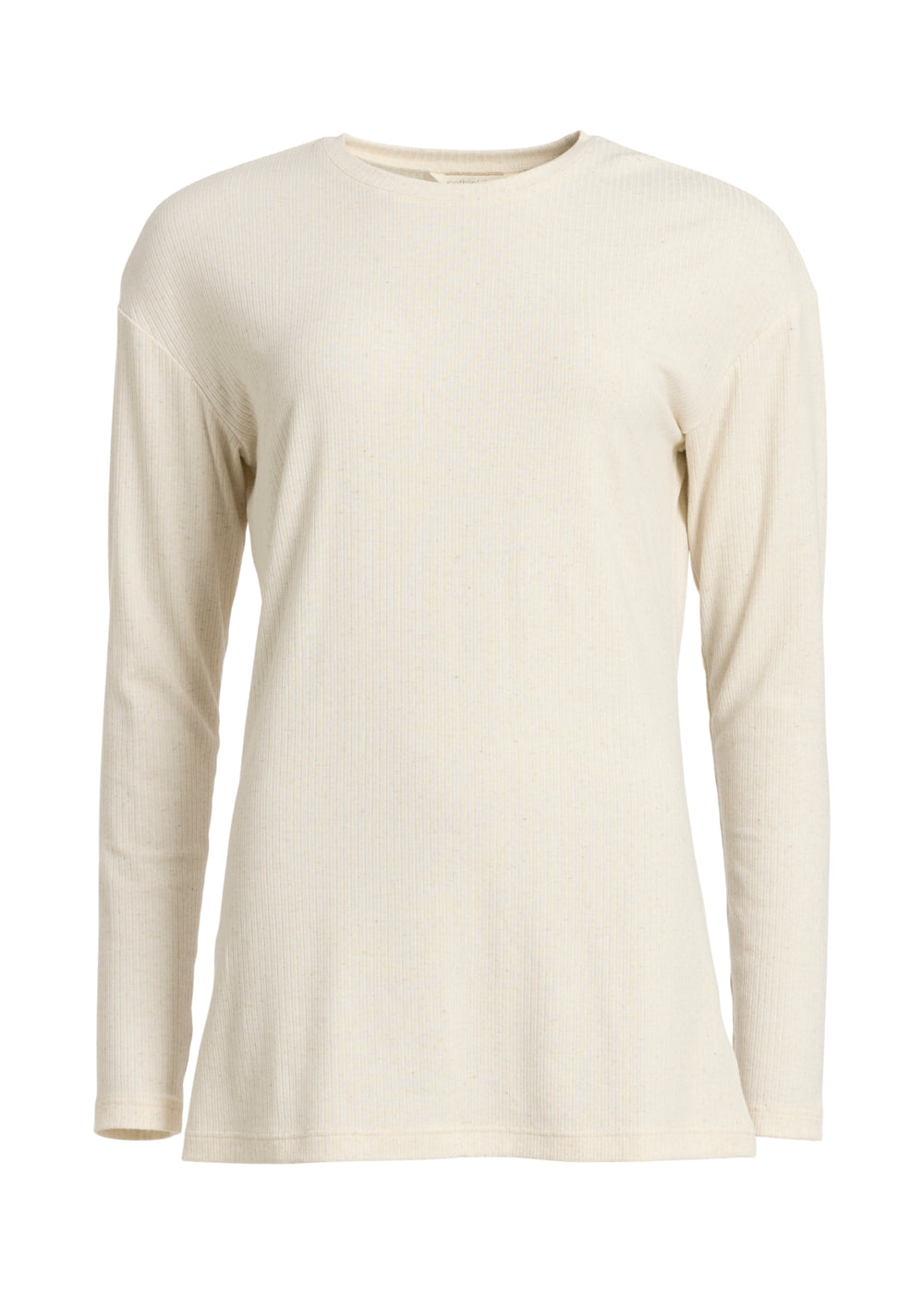 Rethinkit Langærmet Rib Tee Merci Tee 3227 soft beige melange