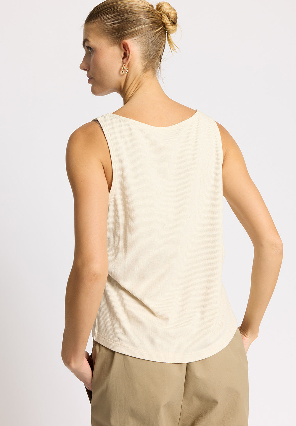 Rethinkit Vendbar Rib Top Merci Top 3227 soft beige melange