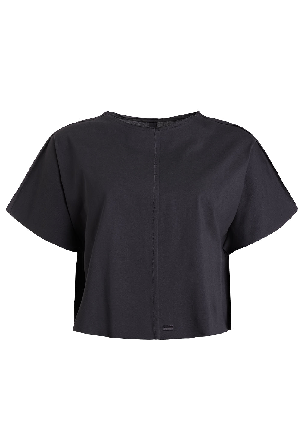 Rethinkit Kort Tee Raw Edge Caen Tee 0022 almost black