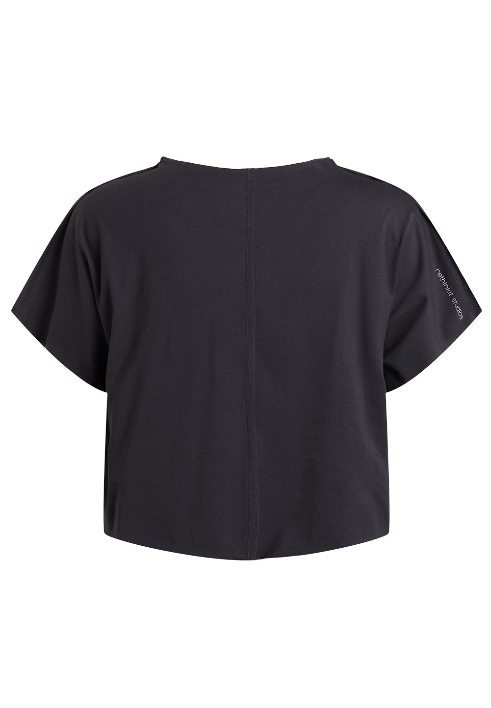 Rethinkit Kort Tee Raw Edge Caen Tee 0022 almost black