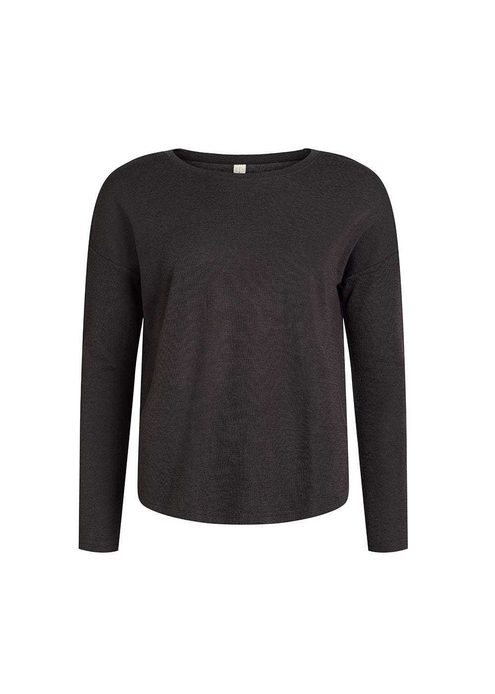 Rethinkit Langærmet Uld Tee Mibe Jersey Tops and T-Shirts 0022 almost black