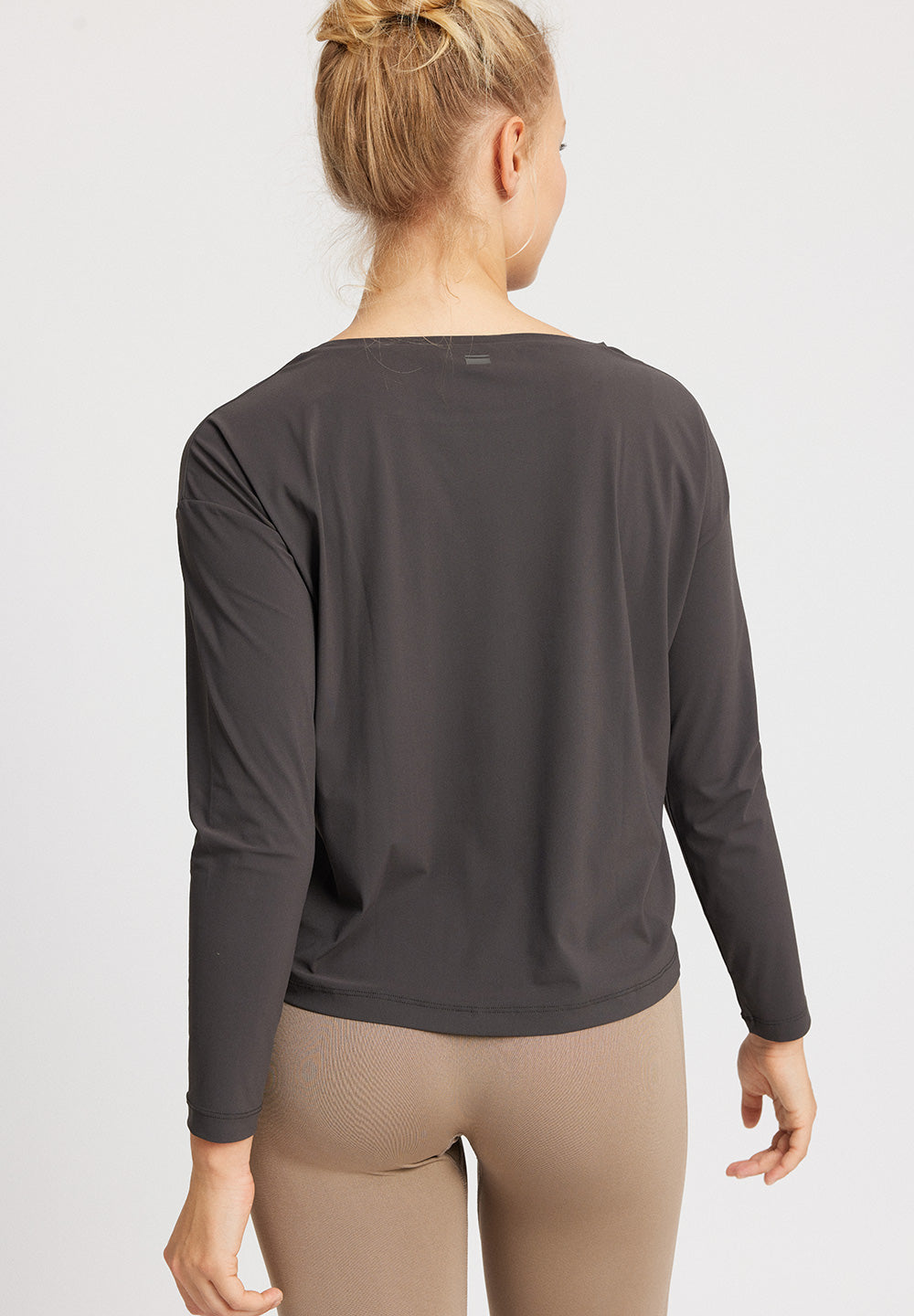 Rethinkit Langærmet Tee Vigga Top 0022 almost black