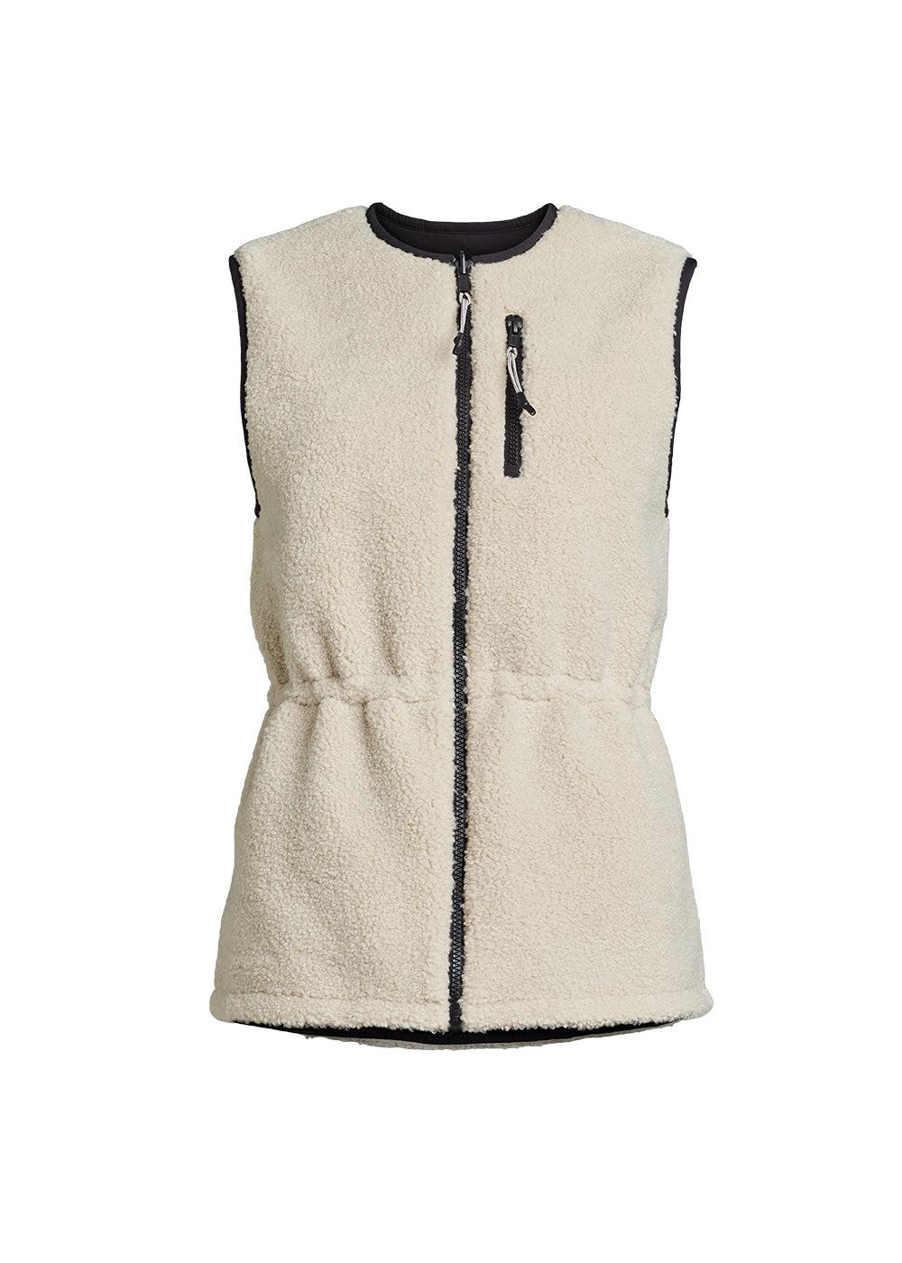 Rethinkit Reversible Fuzzy Gilet Laksa Jackets 3356 sandshell