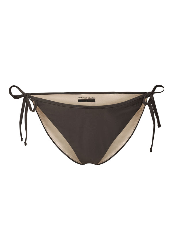 Rethinkit Bikini Bottom Tiestring BAY Swimwear 0022 almost black