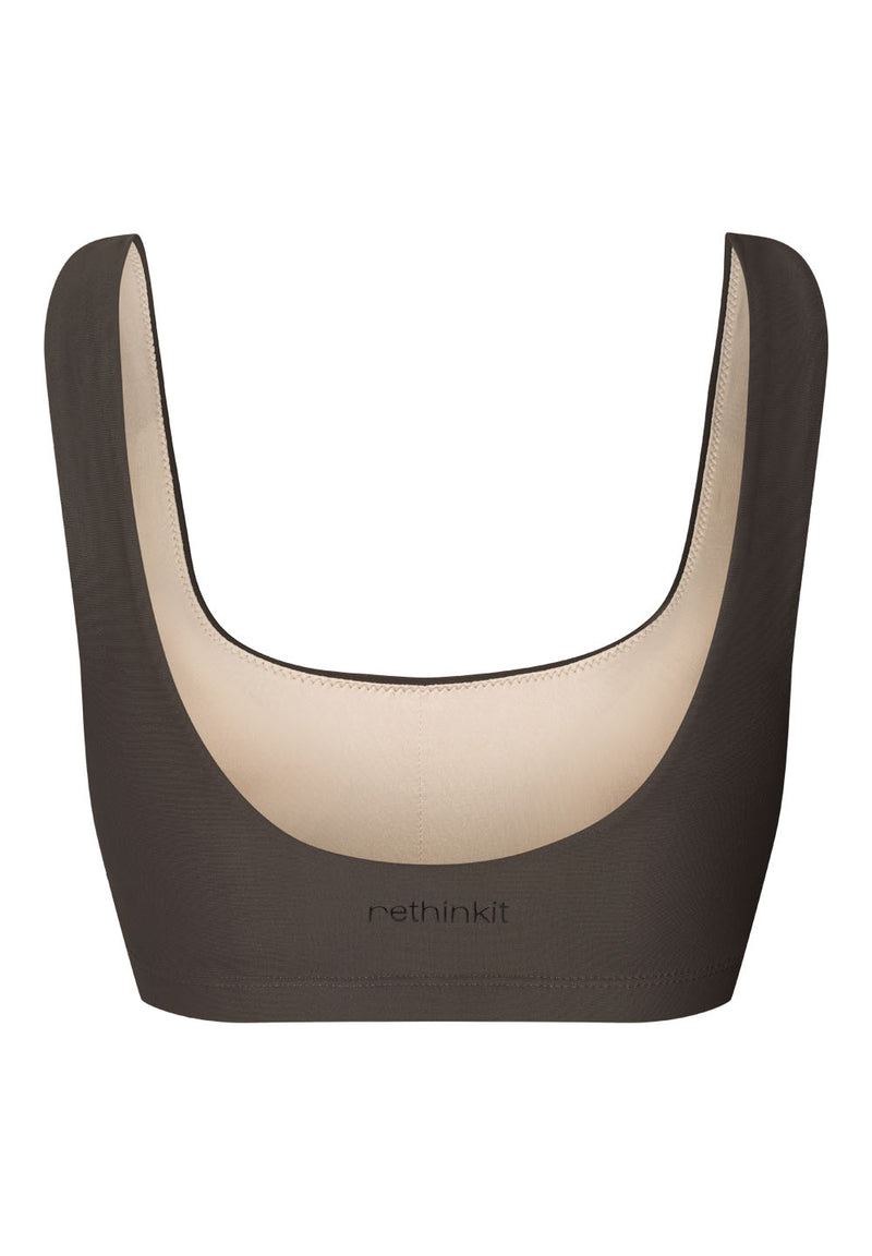 Rethinkit Bikini Top BAY Swimwear 0022 almost black