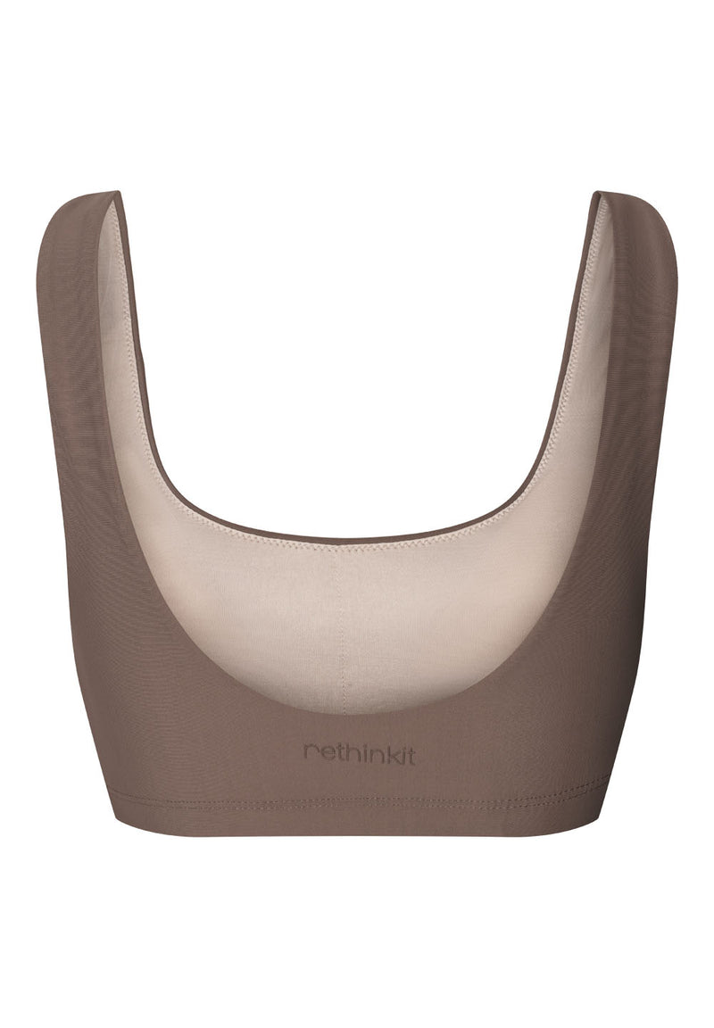Rethinkit Bikini Top BAY Swimwear 3201 walnut