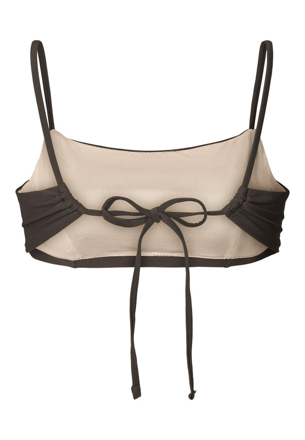 Rethinkit Bikini Top Bandeau BAY Swimwear 0022 almost black