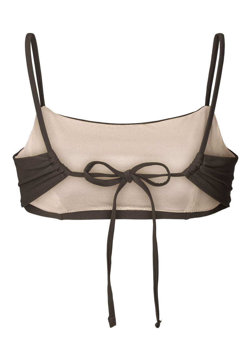 Rethinkit Bikini Top Bandeau BAY Swimwear 0022 almost black