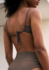 Rethinkit Bikini Top Bandeau BAY Swimwear 3201 walnut