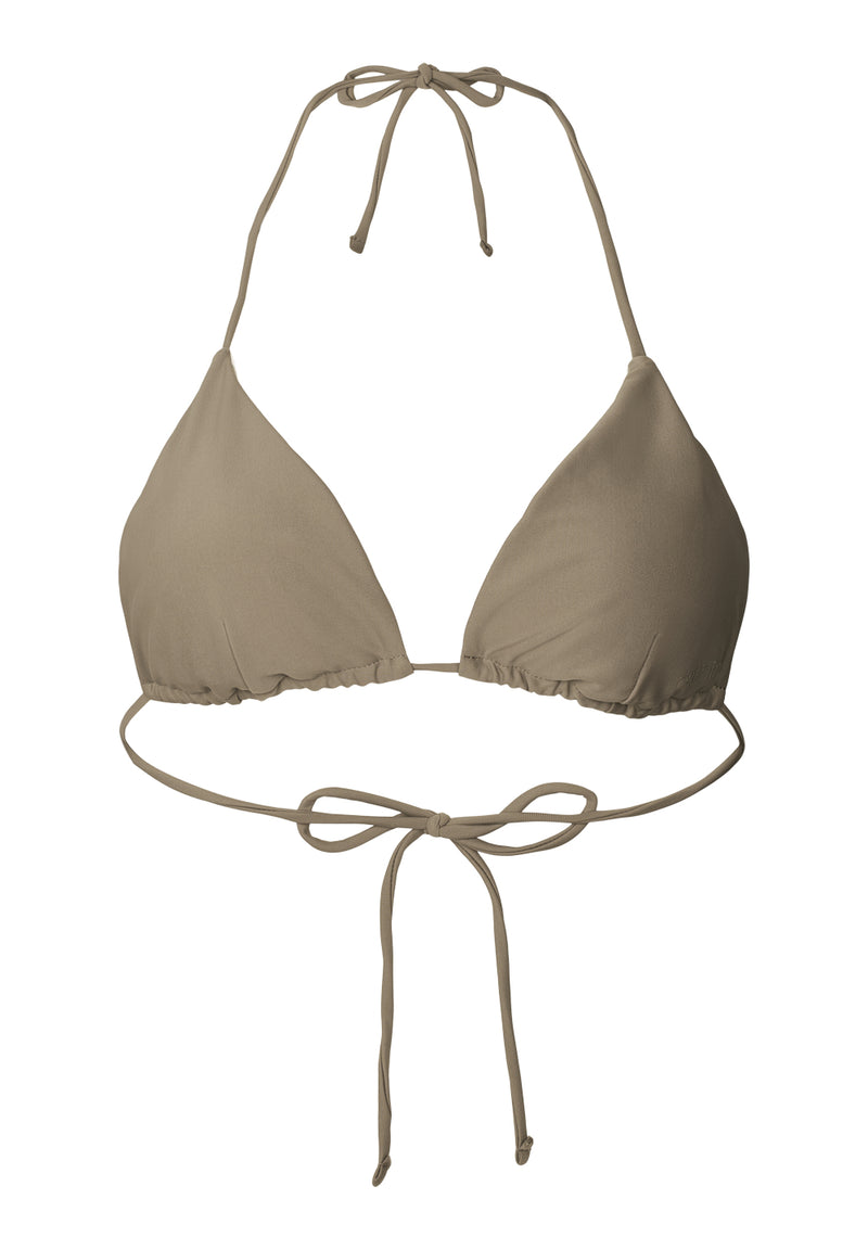Rethinkit Bikini Top Triangle BAY Swimwear 3201 walnut