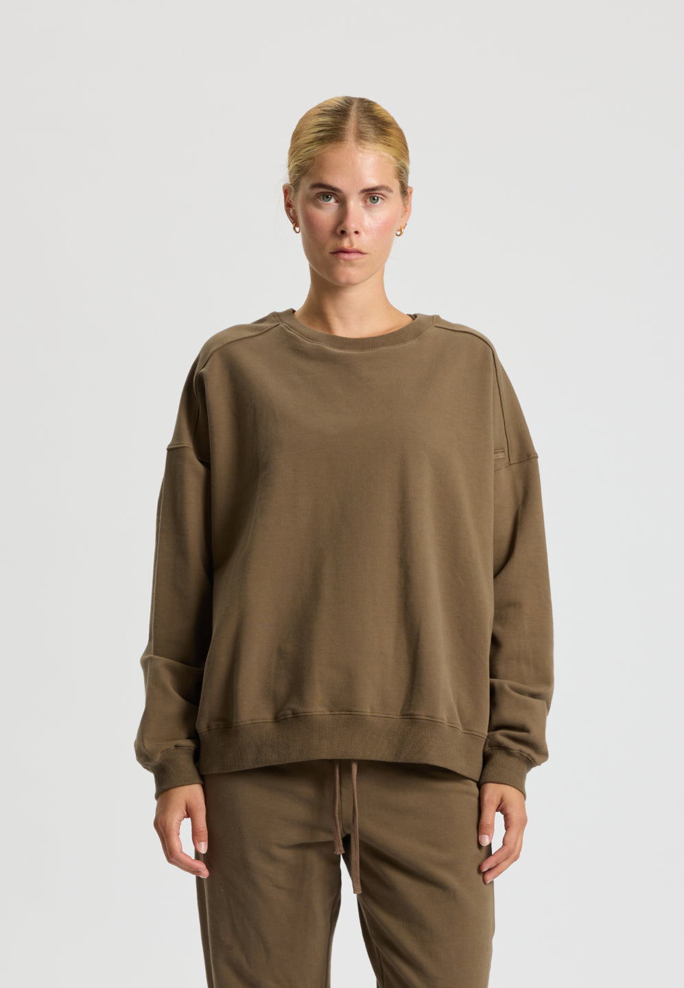 Rethinkit Børstet Sweatshirt Ilona Sweatshirts 3003 bark