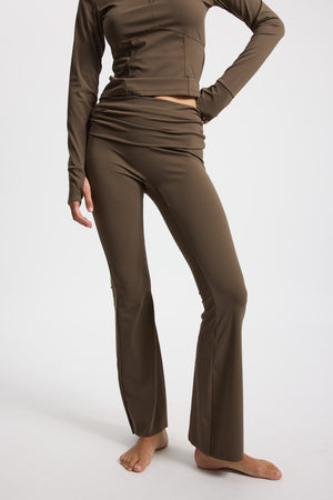 Rethinkit Butter Soft Flare Tights All day Tights 3053 dark brown
