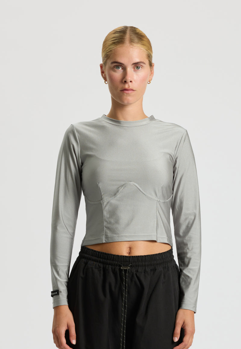 Rethinkit Curved Tee Nice   Tee 0119 silver
