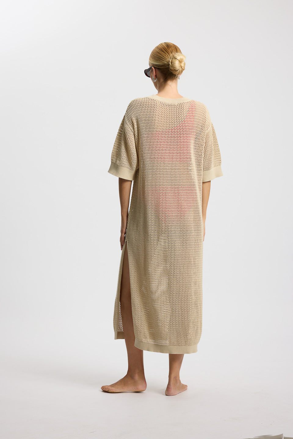 Rethinkit Dress Knitted Loop dress 3291 oyster grey