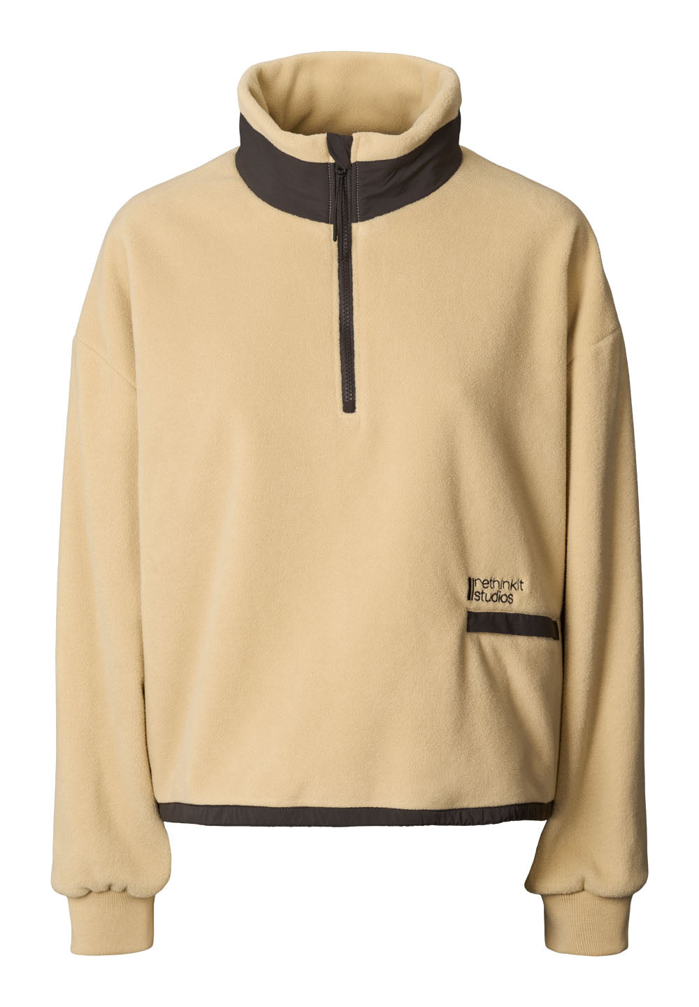 Rethinkit Fleece Half Zip Terra Sweatshirt 3356 sandshell