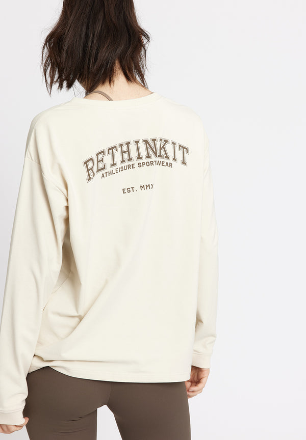 Rethinkit Let Sweat Tee AFTER MATCH Top 3355 Summer sand