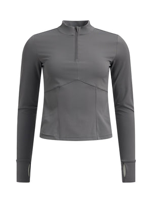Rethinkit Half zip T-Shirt 0087 charcoal grey