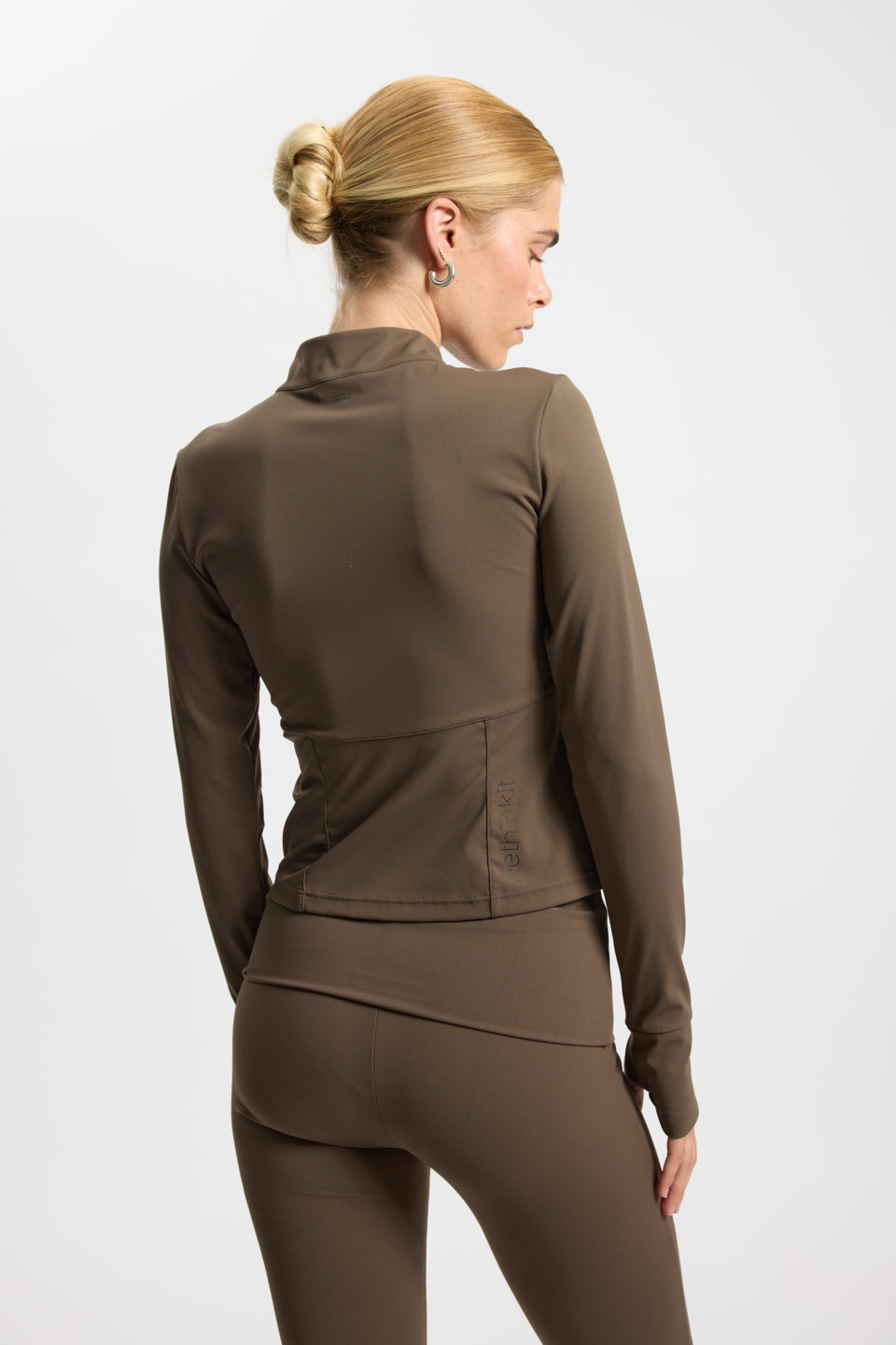 Rethinkit Half zip T-Shirt 3053 dark brown